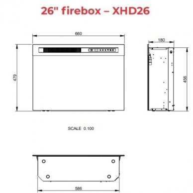 DIMPLEX LENOX WHITE-LIGHT OAK 26 XHD free standing electric fireplace 3