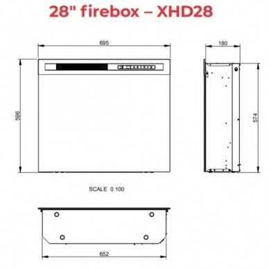 DIMPLEX LENOX WHITE-LIGHT OAK 28 XHD elektrikamin 3