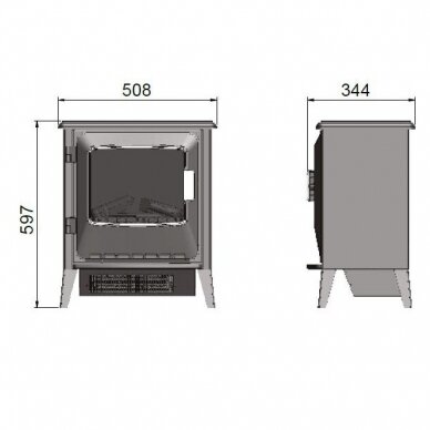 DIMPLEX LUCIA free standing electric fireplace 5