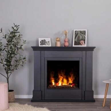 DIMPLEX LUENA BLACK cassette 600 free standing electric fireplace 1