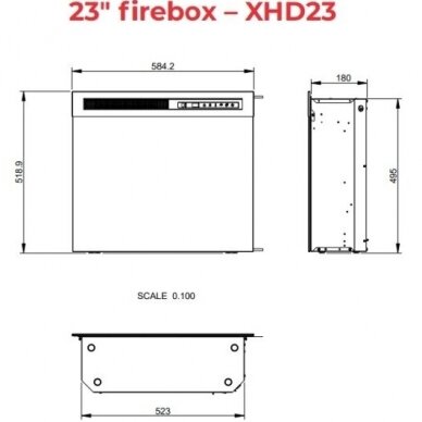 DIMPLEX BALANCE ECO LED brīvi stavošs elektrokamīns 8