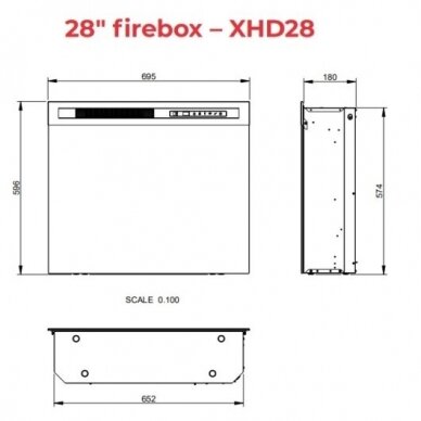 DIMPLEX PARIA LIGHT OAK 28 XHD Elektrokamin 3