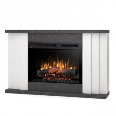 DIMPLEX PARIA WHITE-BLACK MARMUR 26 XHD free standing electric fireplace