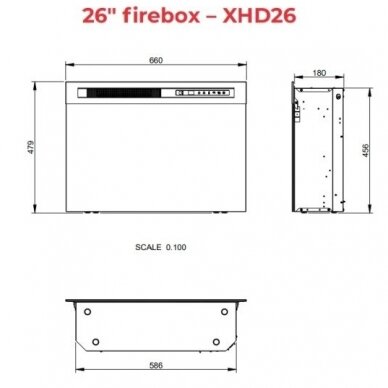 DIMPLEX PARIA WHITE-BLACK MARMUR 26 XHD elektrikamin 3