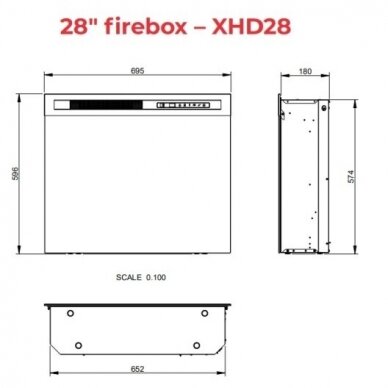 DIMPLEX PARIA WHITE-BLACK MARMUR 28 XHD Elektrokamin 3