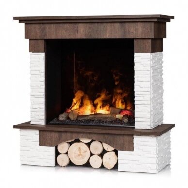 DIMPLEX PORTO WALNUT cassette 600 free standing electric fireplace