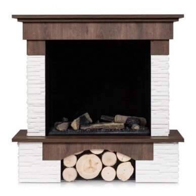 DIMPLEX PORTO WALNUT cassette 600 free standing electric fireplace 1