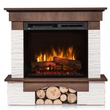 DIMPLEX PORTO WALNUT ECO LED free standing electric fireplace 1