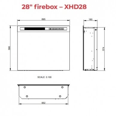 DIMPLEX PORTO WHITE PINE MAX ECO LED elektrikamin 2