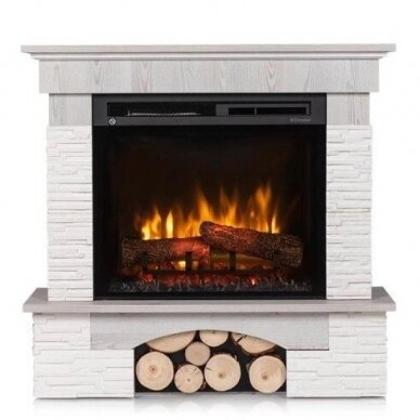 DIMPLEX PORTO WHITE ECO LED free standing electric fireplace 1