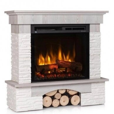 DIMPLEX PORTO WHITE ECO LED free standing electric fireplace 2