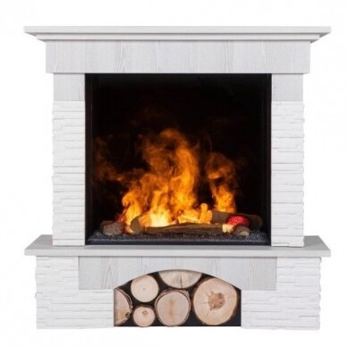 DIMPLEX PORTO WHITE PINE cassette 600 free standing electric fireplace 1