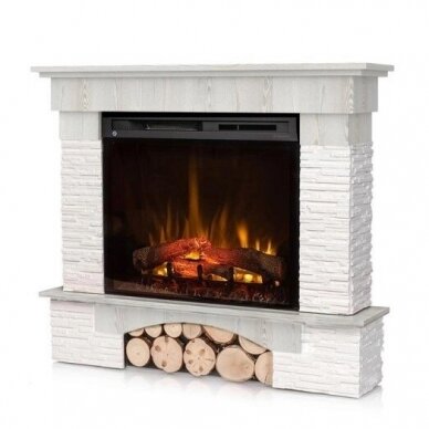 DIMPLEX PORTO WHITE PINE MAX ECO LED free standing electric fireplace