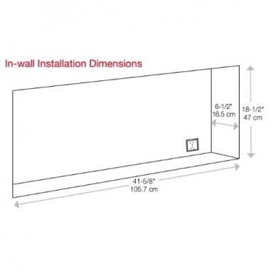 DIMPLEX SIERRA 48 electric fireplace wall-mounted-insert 6