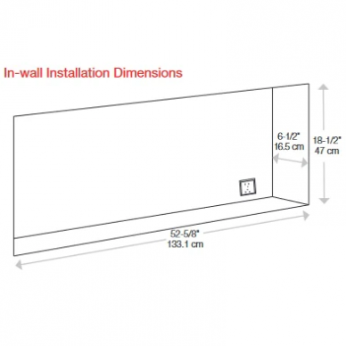 DIMPLEX SIERRA 60 electric fireplace wall-mounted-insert 6