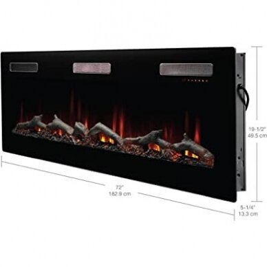 DIMPLEX SIERRA 72 electric fireplace wall-mounted-insert 4