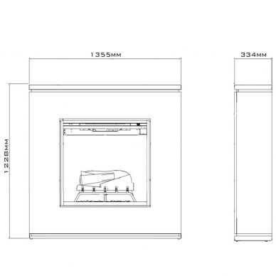 DIMPLEX STRATA brīvi stavošs elektrokamīns 4