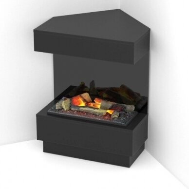 DIMPLEX TARAVO BLACK CASSETTE 600 free standing corner electric fireplace