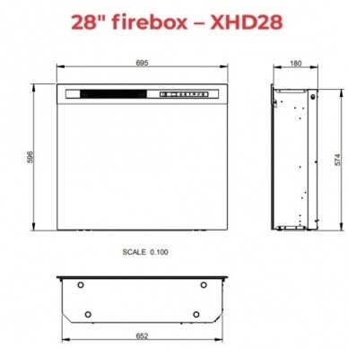 DIMPLEX TORMES CONCRETE 28 XHD Elektrokamin 3