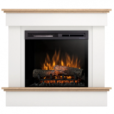 DIMPLEX TORMES WHITE-LIGHT OAK 23 XHD free standing electric fireplace 1