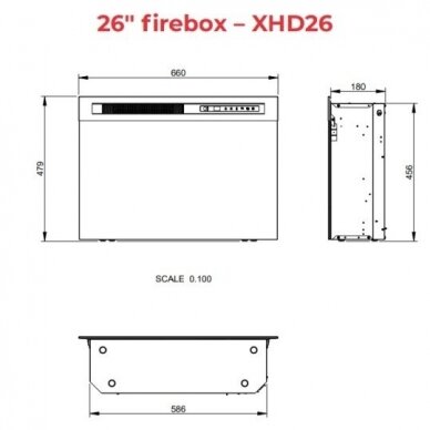 DIMPLEX TORMES WHITE-LIGHT OAK 26 XHD Elektrokamin 4