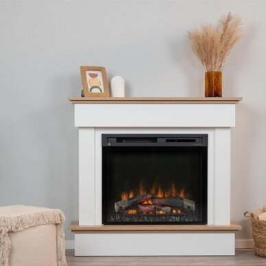 DIMPLEX TORMES WHITE-LIGHT OAK 28 XHD free standing electric fireplace 2