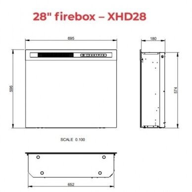 DIMPLEX TORMES WHITE-LIGHT OAK 28 XHD Elektrokamin 3