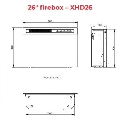 DIMPLEX TULA LIGHT OAK 26 XHD elektrikamin 1