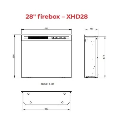 DIMPLEX TULA LIGHT OAK 28 XHD Elektrokamin 2