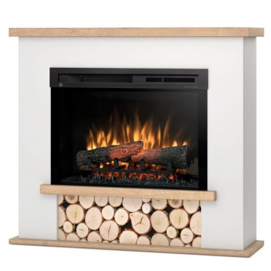 DIMPLEX TULA WHITE-LIGHT OAK 26 XHD free standing electric fireplace