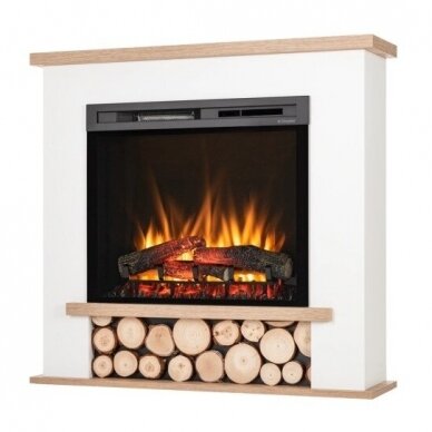 DIMPLEX TULA WHITE-LIGHT OAK 28 XHD free standing electric fireplace