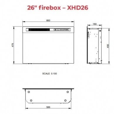 DIMPLEX TULA WHITE-OAK 26 XHD Elektrokamin 2