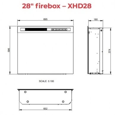 DIMPLEX TULA WHITE-OAK 28 XHD Elektrokamin 1