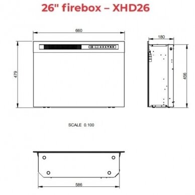 DIMPLEX VENA BLACK 26 XHD Elektrokamin 2