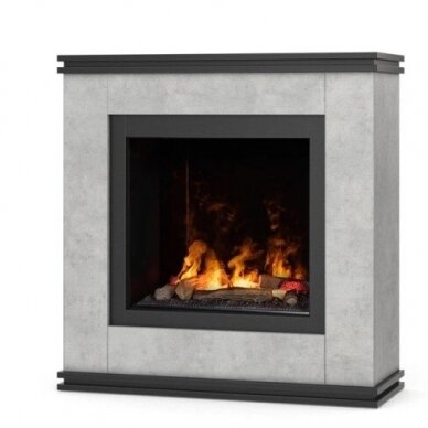 DIMPLEX VENA CONCRETE cassette 600 free standing electric fireplace