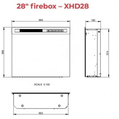 DIMPLEX VENA WHITE 28 XHD Elektrokamin 2