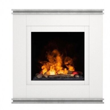 DIMPLEX VENA WHITE-CONCRETE cassette 600 free standing electric fireplace 1