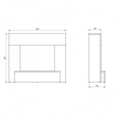 DIMPLEX VIGOR ECO LED электрические камин с порталом 2