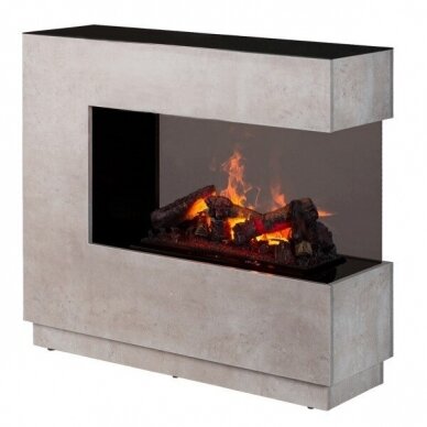 DIMPLEX ZEN R CONCRETE free standing electric fireplace 1