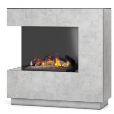 DIMPLEX ZEN L CONCRETE free standing electric fireplace 1