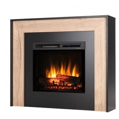 DIMPLEX ZUNI BLACK-LIGHT OAK 23 XHD pastatomas elektrinis židinys su apdaila