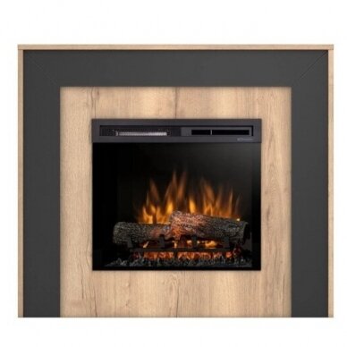 DIMPLEX ZUNI LIGHT OAK-BLACK 23 XHD brīvi stavošs elektrokamīns 1