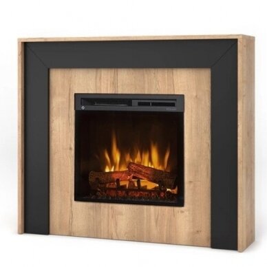 DIMPLEX ZUNI LIGHT OAK-BLACK 23 XHD brīvi stavošs elektrokamīns