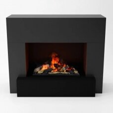 GLOW FIRE HAUPTMANN Cassette 600 BLACK pastatomas vandens garų elektrinis židinys