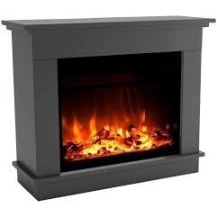 GLOW FIRE ATLAS GREY free standing electric fireplace