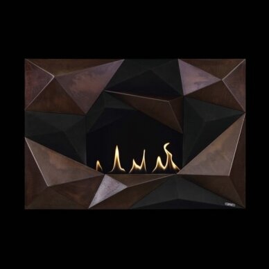 GlammFire CRYSTAL bioethanol fireplace wall-mounted