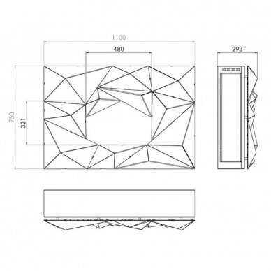 GlammFire CRYSTAL bioethanol fireplace wall-mounted 1