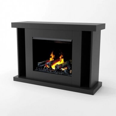 GLOW FIRE ARES BLACK free standing electric fireplace 1