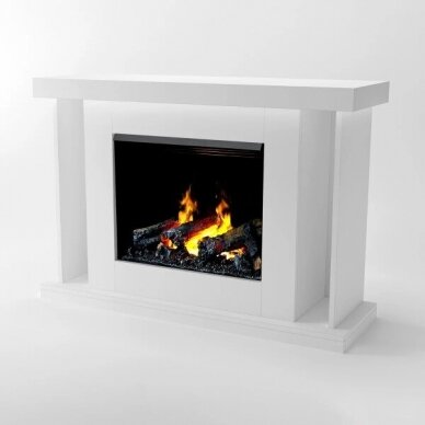 GLOW FIRE ARES WHITE free standing electric fireplace 1