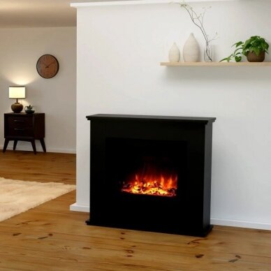 GLOW FIRE EUROPA BLACK free standing electric fireplace 2